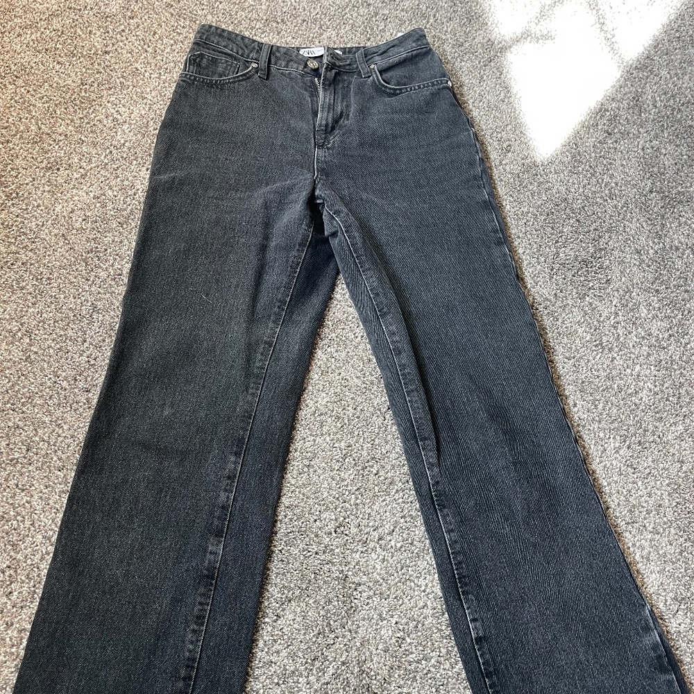 Zara black washed jeans